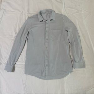 Lululemon commission mens button down shirt grey
